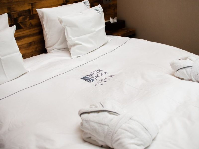 A garden-view apartment with a private gym